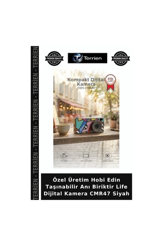 Özel Üretim Hobi Edin Taşınabilir Anı Biriktir Life Dijital Kamera Cmr47 Siyah