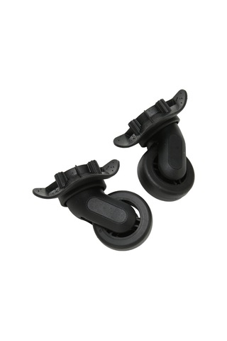 Moveevo Siyah Valiz Tekerlekleri, Pp-pet Malzeme, Sessiz Dönüşümlü, Kolay Kurulum, 2 Adet, Evrensel Valiz Tamiri Tekerlek Seti