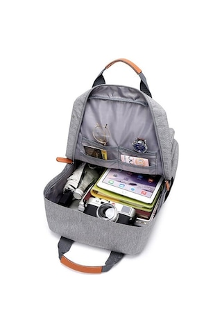 Taoleqi T608 Laptop Notebook Sırt Çantası Koyu Gri