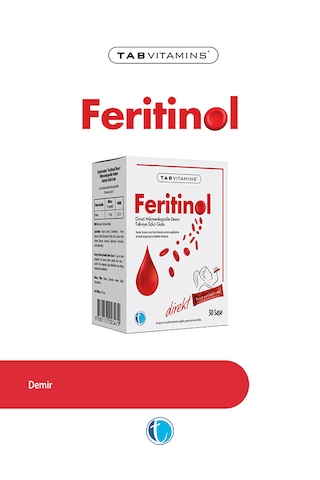 Tabvitamins Feritinol 30 Saşe