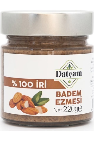 % 100 İri Badem Ezmesi Şekersiz 220gr % 100 İri Badem Ezmesi Şekersiz 220gr