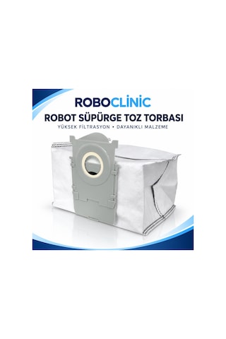 Ecovacs Deebot T80 Pro Omni Robot Süpürge Uyumlu Yedek Parça, Toz Torbası 2 Adet