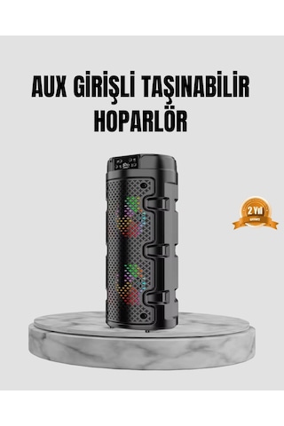 Taşınabilir Bluetooth Hoparlör Çift Sürücü Güçlü Bas Hd Ses Çoklu Bağlantı