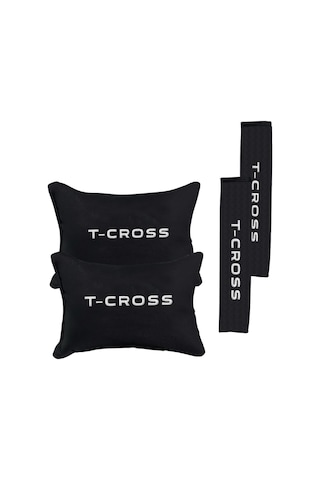 Volkswagen T-cross Nakışlı Otomind Boyun Yastığı Seti