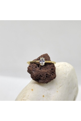 0.50Ct Oval Sade Minimal Pırlanta(Signty Taşlı)14 Ayar Altın Tekt 552950120
