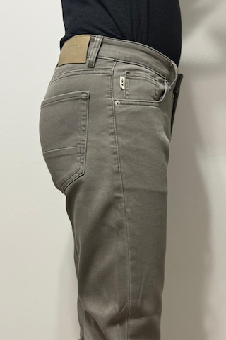 Hacker Denim Hacker Dmctekstil Erkek Koyu Bej Y 1105 Yüksek Bel Rahat Kesim Boru Paça Jean Pantolon