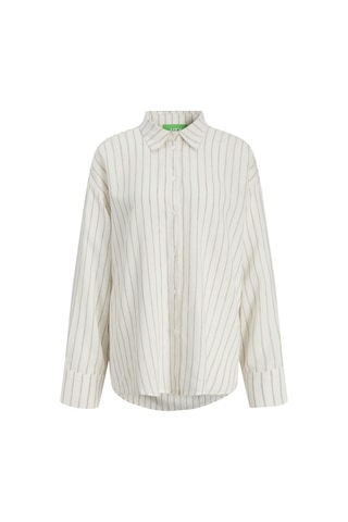Jack & Jones Kadin Oversize Kalip Keten Kaisimli Gömlek - Almira - 12287703 Blanc De Blanc