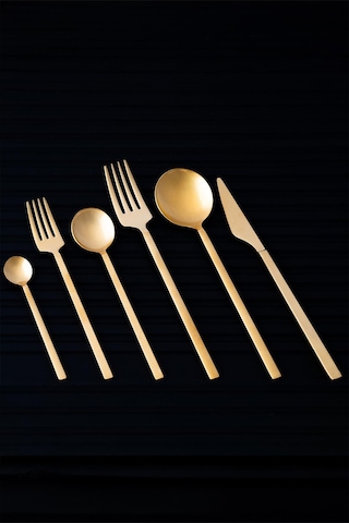 Acar Camila 72 Parça Gold Çatal Kaşık Bıçak Takımı Gold