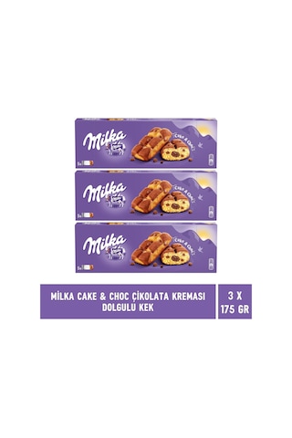 Milka Cake & Choc Çikolata Kremalı Kek 3 x 175 G