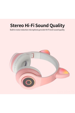 Qingmipy B39 Kablosuz Kulaküstü Bluetooth Kulaklık, Işık Efektli Espor Oyun Ve Müzik İçin, Mavi Renk, 40mm Hoparlör, 7 Saat Kullanim Süresi