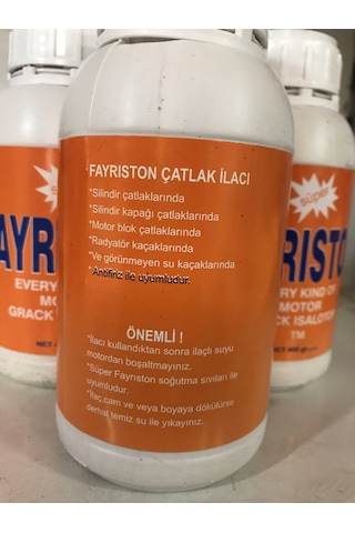 Radyator Motor Sızıntı Önleyici Tıkayıcı Çatlak İlacı Fayriston