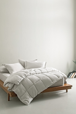 Puffy Mabel Çift Kişilik Comfort Uyku Seti - Açık Gri