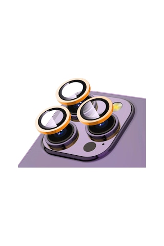 Noktaks - Apple Uyumlu iPhone 14 Pro - Kamera Lens Koruyucu - Cl-12 - T28125 - Derin Mor Derin Mor