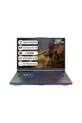 Asus ROG Strix G16 G614PP-RV218 R9-8940HX 16 GB 1 TB SSD 8 GB RTX5070 16" Free Dos Dizüstü Bilgisayar
