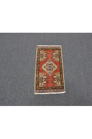 Zehra Abla Halı Vintage El Dokuma Nadir Anadolu Yün Halı 5978