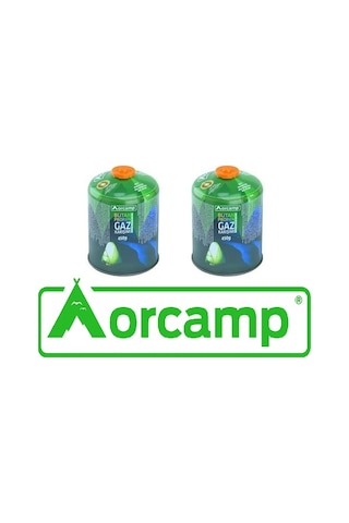 Orcamp KTS-450 Kamp Kartuş Tüpü 450 G 2'li Set Çok Renkli