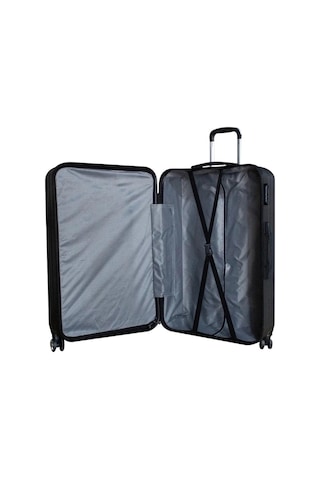 Abs Kullanışlı Renkli Büyük Boy Valiz Gri