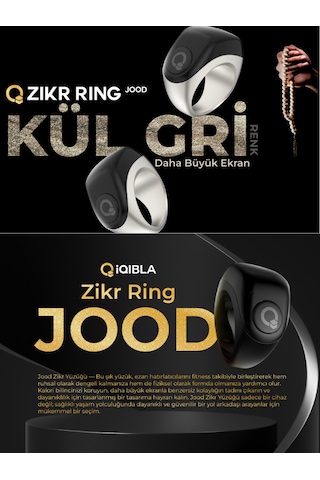 Iqibla Smart Ring J01 Jood Akıllı Zikir Yüzüğü Pembe