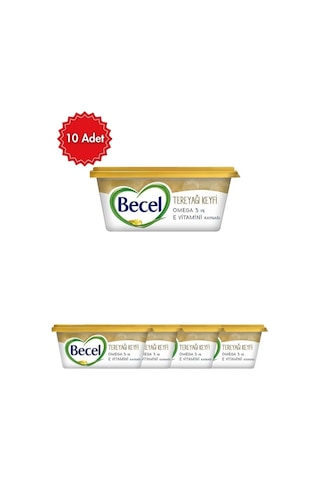 Becel Tereyağı Keyfi Omega 3 Zengini Kahvaltılık Yağ 250 G X 10 Adet Becel Tereyağı Keyfi Omega 3 Zengini Kahvaltılık Yağ 250 G X 10 Adet