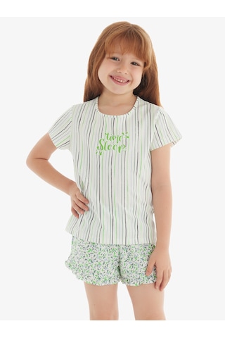 Blackspade Kız Çocuk T-shirt 51824 - Desenli Desenli Çok Renkli
