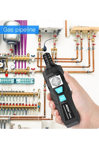 Symbee Mestek El Tipi Yakıcı Gaz Tespit Cihazı - Doğalgaz, Metan, Alkol Sızıntısı Algılayıcı - Ses Ve Ekran Alarmı - Ev Ve Endüstri Kullanıma Uygun