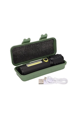 Powermaster 500 Metre Mesafeli El Feneri Uzun Menzilli Şarjlı El Feneri Su Geçirmez 2200 Mah
