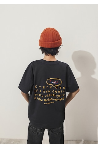 Mavi - Baskılı Antrasit Tişört 6610257-70087 Antrasit