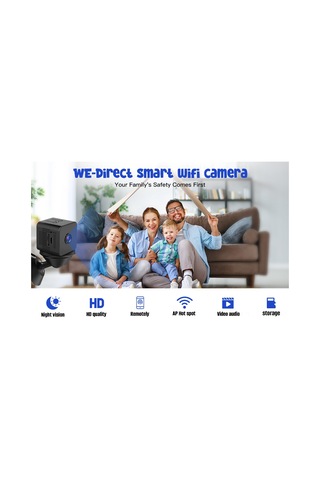 Geeroyoo X1 Akıllı Wifi Güvenlik Kamerası: 1080p Gece Görüşlü, Hareket Algılama, Ev Ve Ofis İçin Mobil Uygulamalı Mini Kamera