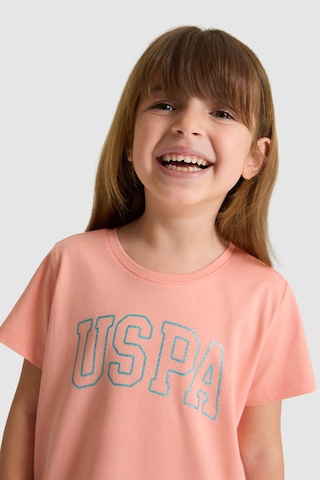 U.s. Polo Assn. Kız Çocuk Mercan Tişört Basic 50325631-vr204 Coral