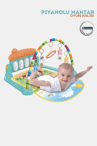 Piyanolu Mantar Bebek Oyun Halısı