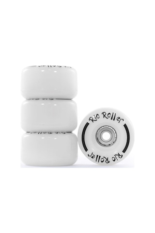 Rio Roller White Frost Işıklı Quad Paten Tekerleği 58 Mm-Beyaz Çok Renkli