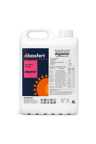 Classfert Algamar Sıvı Deniz Yosunu 5 Litre 5 L