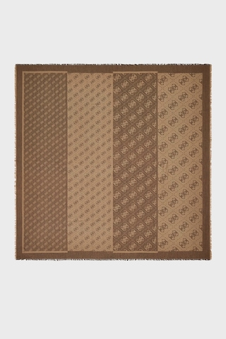 Guess Lindsey Logolu 120 X 120 Cm Eşarp Aw5526vıs03 Bayan Eşarp Aw5526 Vıs03 Bnl Kahve