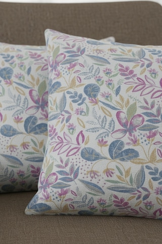 Chevron Bohem Dekoratif Punch Yastık Kırlent Kılıfı 2 Adet 45x45 Vintage Pembe 45 x 45