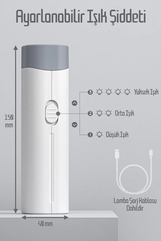 4in1 Şarjlı Masa Lambası Powerbank Özellikli Telefon Standlı Kamp El Feneri Çalışma Okuma Işığı 975