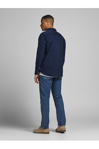 Jack Jones Erkek Denim Gömlek Jjesherıdan 12138115 Lacivert