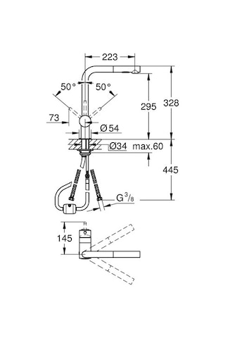 Grohe Minta 30274A00 Tek Kumandalı Eviye Bataryası Antrasit