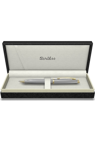 Scrikss 39 Tükenmez Kalem Gold Krom