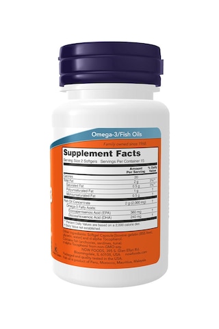 Now Omega 3 Fish Oil 1000 MG 30 Softgel