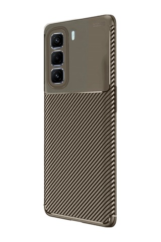 Hot 50 Pro Plus 4g Auto Focus Karbon Kapak - Kahverengi