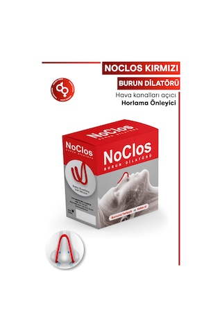 Noclos Nefes Açmayı Destekleyen Burun Dilatörü Kırmızı