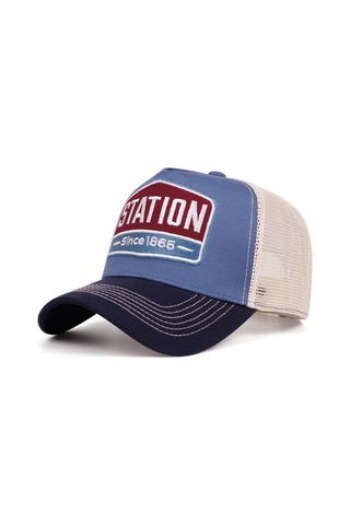 Moda Beyzbol Şapkaları İlkbahar Ve Yaz İçin Yüksek Bilekli File Beyzbol Şapkaları Mavi