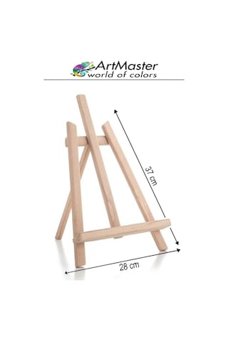 Masaüstü Küçük Şövale 28x37 Cm 1 Adet Küçük Şövalye Sanatsal Tuval Resim Tutucu Sergi Çam Ağacından İmal Edilmiştir