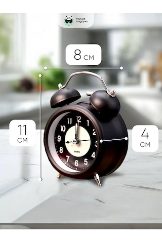 Milye Podarki Masa Üstü Alarm Saati, Erkeğe Doğum Günü Hediyesi 192743602 Siyah