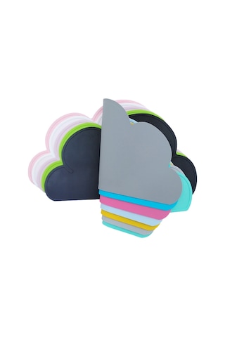 Sones Çocuk Bulutu Silikon Yer Matı Su Geçirmez Çevre Koruma Öğrenci Masa Matı, Renk: Koyu Pembe