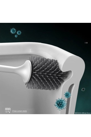 Liangmei Silikon Tuvalet Fırçası Temizleyici Fırça Duvar Zemin Ahşap