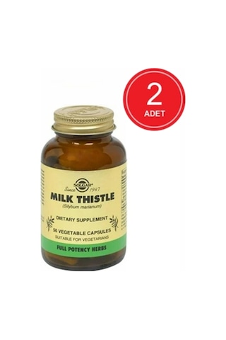 Solgar Milk Thistle 100 Mg 2 x 50 Kapsül