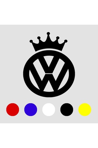 Volkswagen King Oto Sticker, Volkswagen Oto Aksesuar