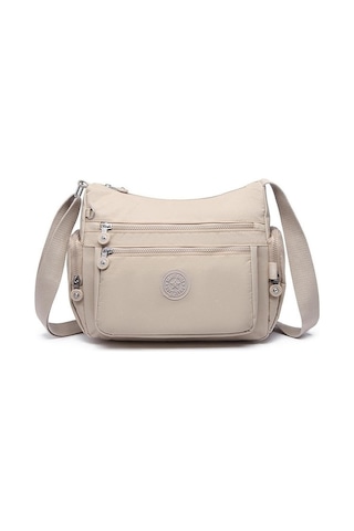 Smart Bags 1115 Krınkle Kumaş Postacı Çantası (Bej) Bej