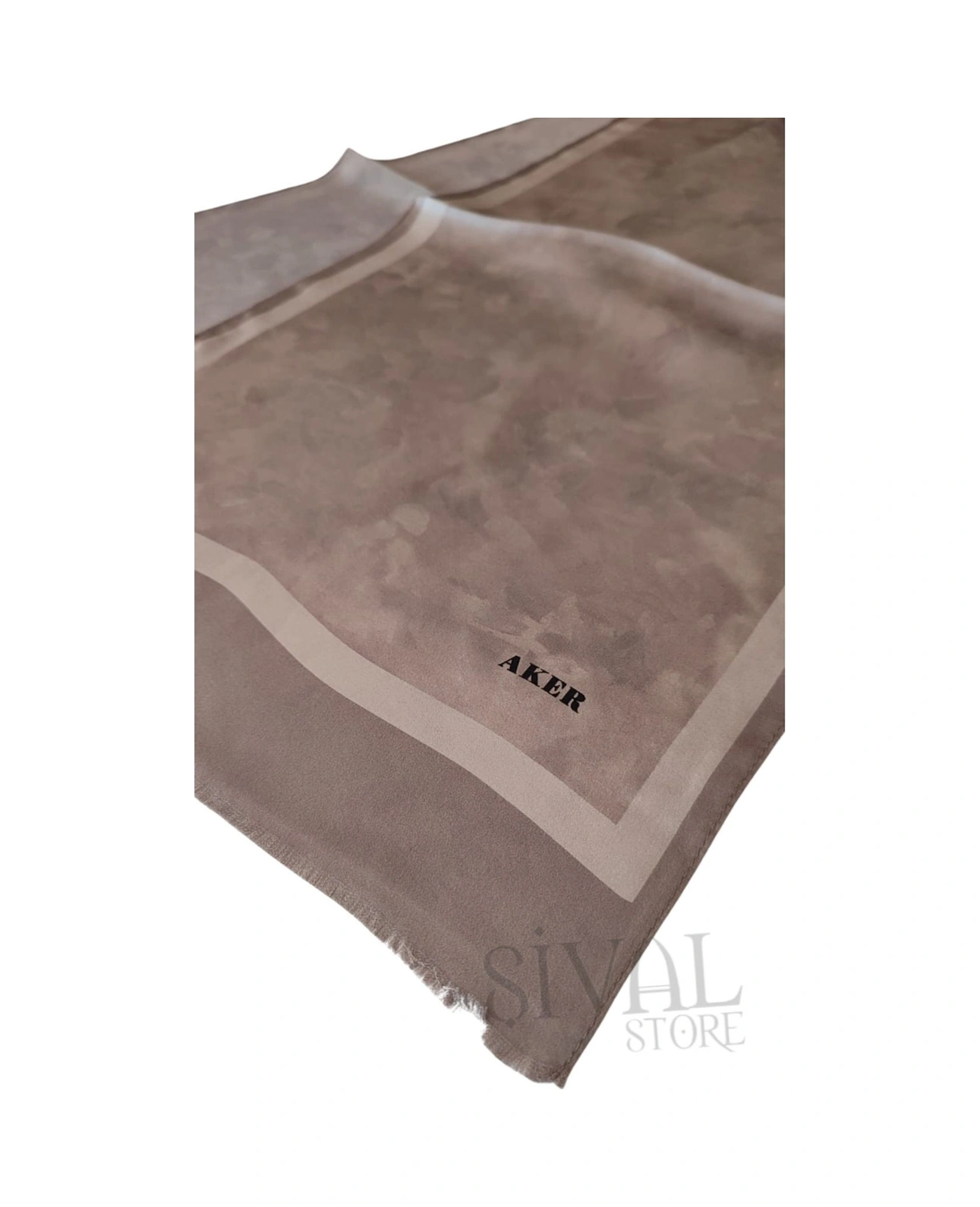 Çakıltaşı Aker İpek Jakar Fular 331 Kahverengi